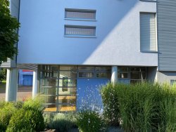 Fensterfläche mit Vorgarten